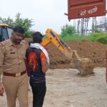 A suspicious canter loaded with animal remains was intercepted at the toll, and the driver has been arrested and is behind bars IMAGE CREDIT TO POLICE