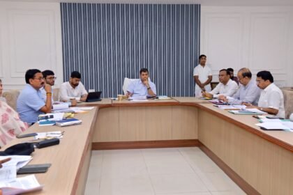 Review meeting of development works held under the chairmanship of the DM IMAGE CREDIT TO INFORMATION DEPARTMENT