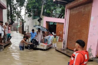 District Administration Conducts Rescue Operation with NDRF in Flood-Affected Areas, Sets Up 12 Shelters IMAGE CREDIT TO NDRF
