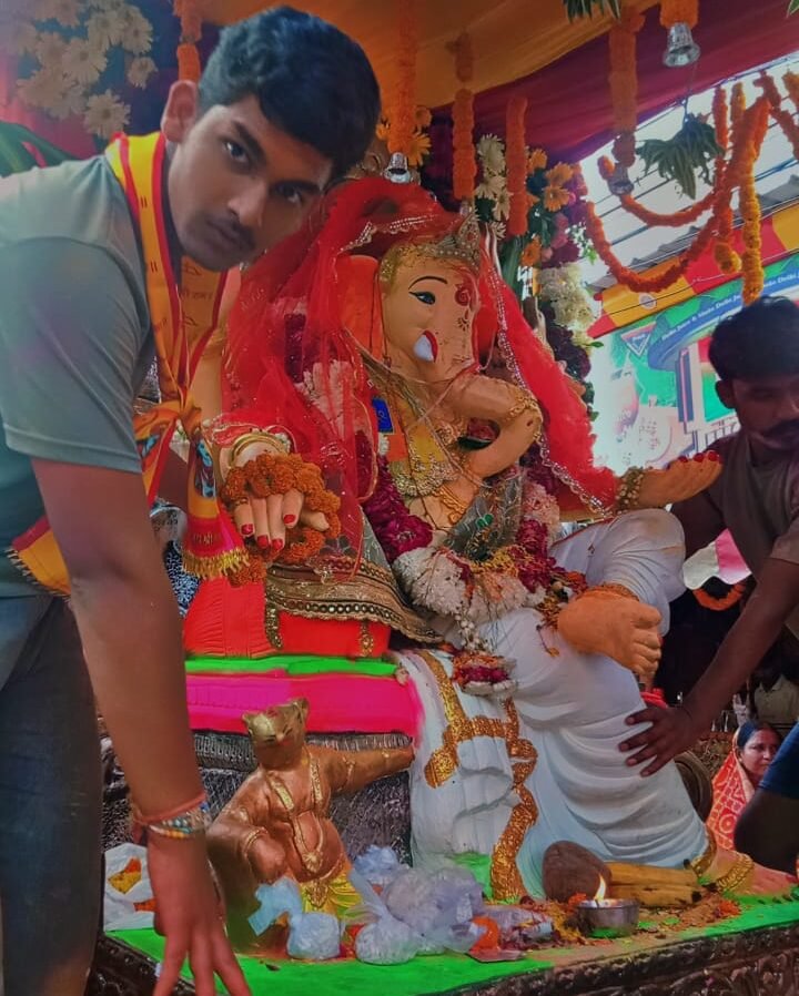 Ganesh Immersion Procession in Muradnagar on Anant Chaturdashi IMAGE CREDIT TO REPORTER