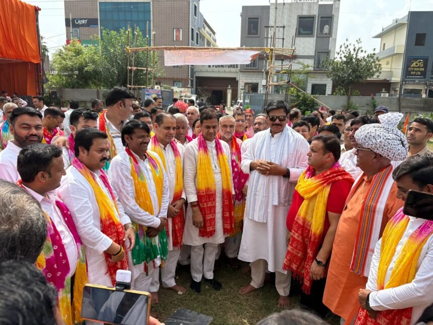 Commencement of Ramlila Preparations with Bhoomi Pujan at Greater Noida Site-4 for Vijay Mahotsav IMAGE CREDIT TO Committee