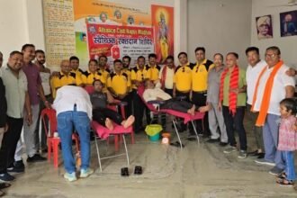 Hapur Filled with the Spirit of Blood Donors, 75 Units Donated at Alliance Club Madhav’s Camp IMAGE CREDIT TO CLUB