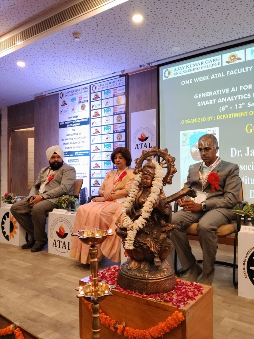 Ajay Kumar Garg Engineering College launched a six-day Atal Faculty Development Program focused on Generative AI IMAGE CREDIT TO AKG Institute