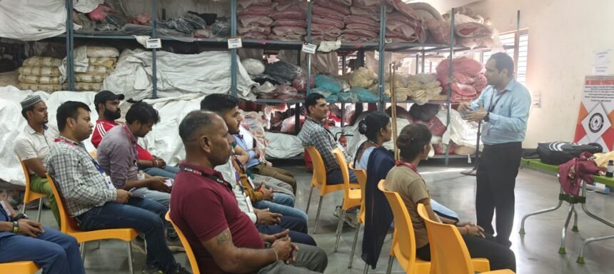 Health and Safety Training Conducted at Lux Industries Limited Under the Factories Act, 1948 IMAGE CREDIT TO Gurukul Foundation