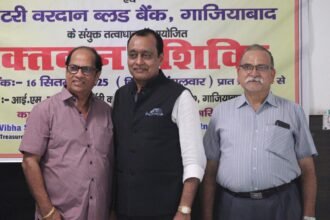 Enthusiastic Response at IMS Ghaziabad Blood Donation Camp IMAGE CREDIT TO IMS