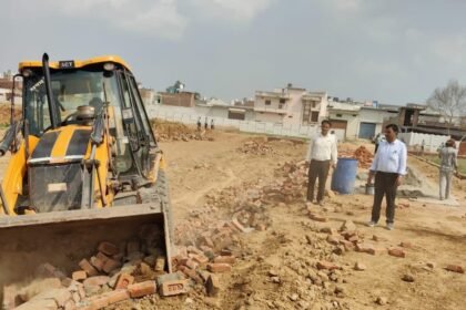 The Hapur-Pilkhua Development Authority carried out a major action against illegal constructions, sealing three properties IMAGE CREDIT TO AUTHORITY