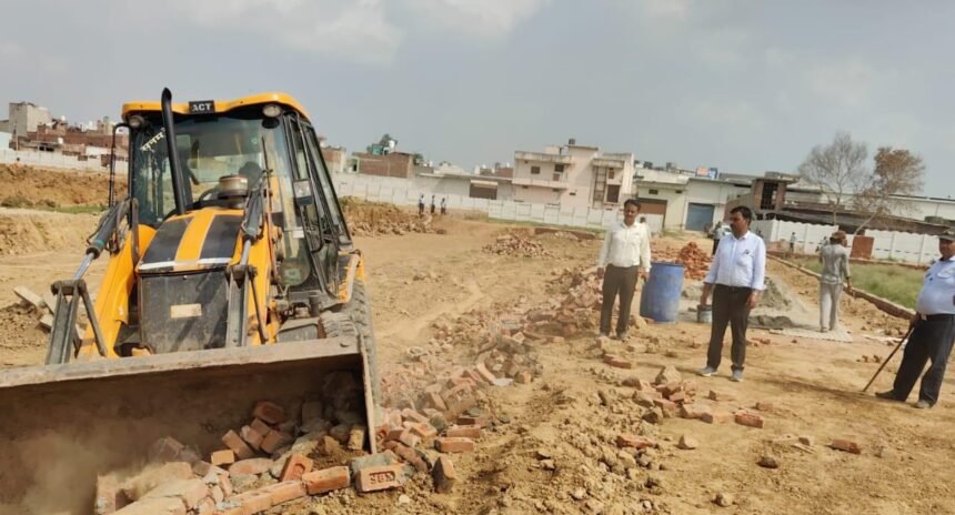 The Hapur-Pilkhua Development Authority carried out a major action against illegal constructions, sealing three properties IMAGE CREDIT TO AUTHORITY