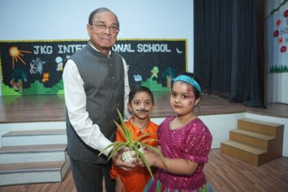 At JKG International School, the children showcased their creativity through the vibrant "Tel Topiya-Zhoom" event, with a lively performance and storytelling session that dazzled everyone IMAGE CREDIT TO SCHOOL