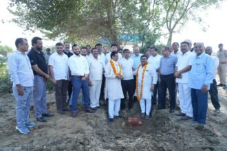 Inauguration of NPR Road construction from Raj Nagar Extension Link Road IMAGE CREDIT TO AUTHORITY