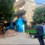 Bulldozer operation by GDA against illegal construction in Rajendra Nagar; demolition carried out in the presence of the Vice Chairman IMAGE CREDIT TO AUTHORITY