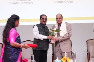 A national conference on the Ayushman Bharat Scheme was held at Sharda Hospital IMAGE CREDIT TO SHARDA UNIVERSITY