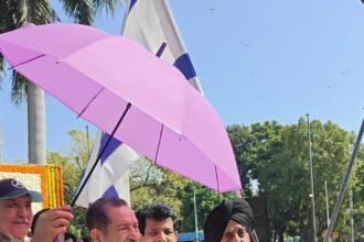Tributes paid to martyrs at Haifa Chowk, echoing the India-Israel relations IMAGE CREDIT TO STAGE