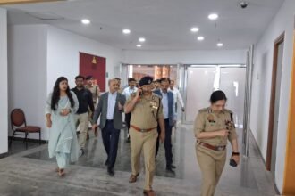 Preparations for the UP International Trade Show inspected on a war footing IMAGE CREDIT TO INFORMATION DEPARTMENT