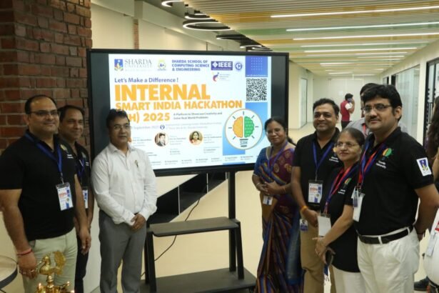 The Innovation Festival echoed at Sharda University with an internal hackathon, where over 400 teams showcased their talent IMAGE CREDIT TO UNIVERSITY