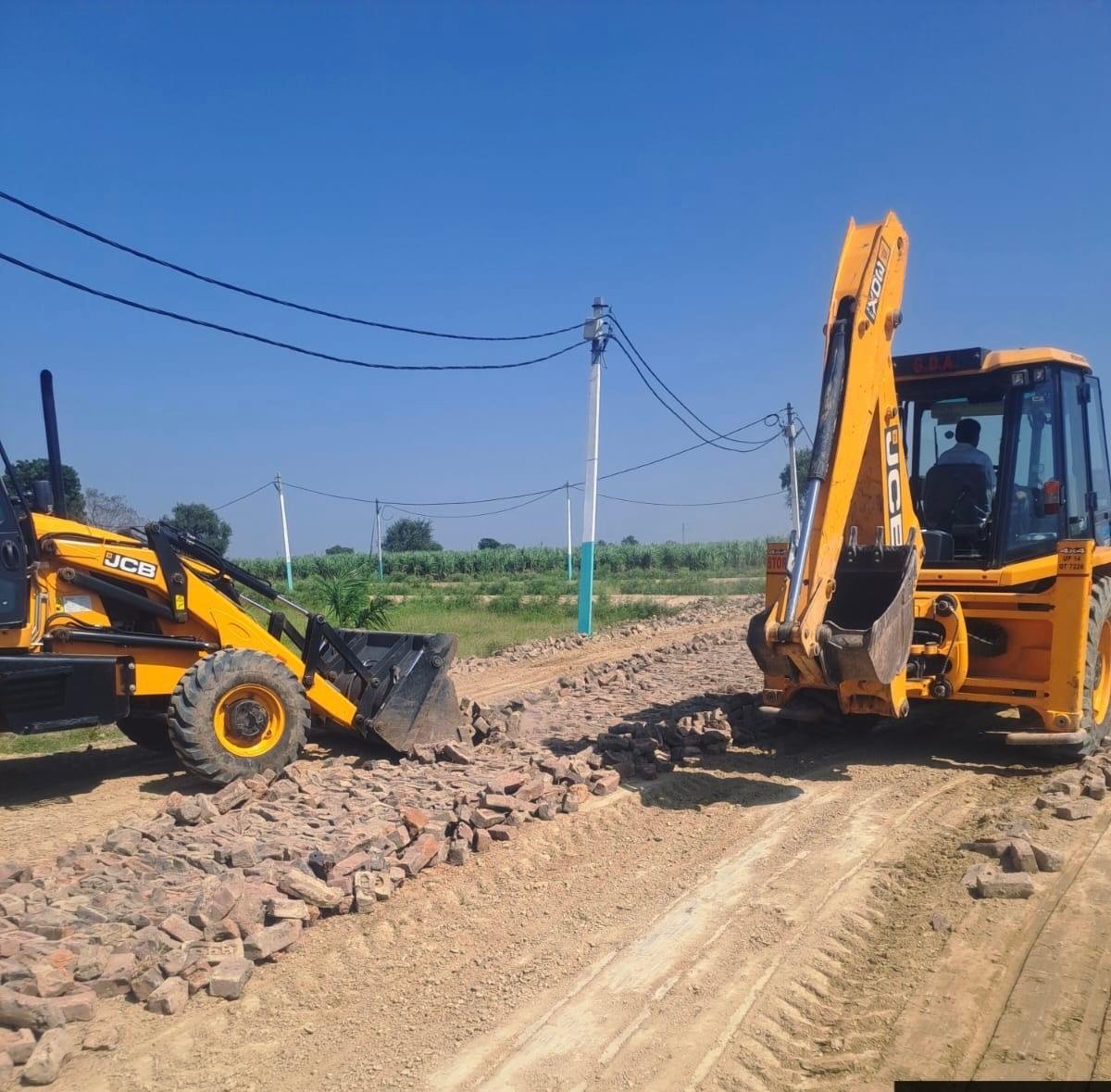 In Modinagar, the GDA bulldozer was in action: Illegal colonies in Gadana and Aurangabad were demolished, and 49,000 square meters of land was freed from illegal occupation IMAGE CREDIT TO AUTHORITY