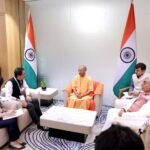 PM Modi inaugurated the UP International Trade Fair, and along with CM Yogi, visited the YEIDA Pavilion IMAGE CREDIT TO INFORMATION DEPARTMENT