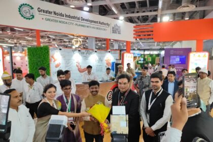 Great enthusiasm at the Greater Noida stall; everyone from the PM and CM to Bollywood celebrities took a tour IMAGE CREDIT TO AUTHORITY