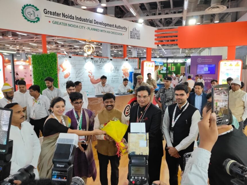 Great enthusiasm at the Greater Noida stall; everyone from the PM and CM to Bollywood celebrities took a tour IMAGE CREDIT TO AUTHORITY
