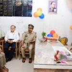An ITS Dental student took on the role of Muradnagar’s police station head for a day, making the experience memorable IMAGE CREDIT TO POLICE AND INSTITUTE