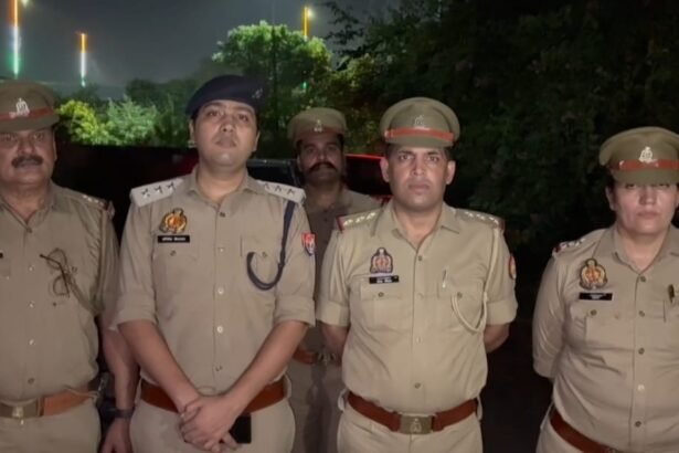 Operation Langda: In a shootout, Indirapuram police arrested one of the robbers, who was shot in the leg IMAGE CREDIT TO POLICE