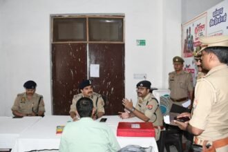 DIG Naithani visited Lohiangar Police Station IMAGE CREDIT TO POLICE