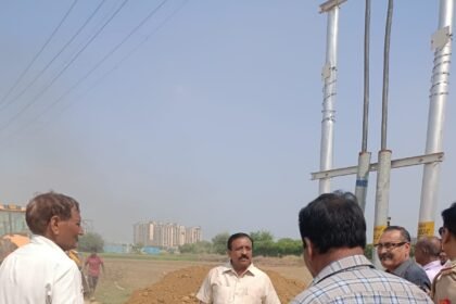Road construction work begins from Agarwal Heights to Bhatta No. 5 in Rajnagar Extension, marking a new pace of development IMAGE CREDIT TO AUTHORITY
