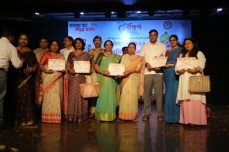 Mission Shakti-5: 500 women and girls were honored at Hindi Bhavan for their outstanding work IMAGE CREDIT TO IN FORMATION DEPARTMENT