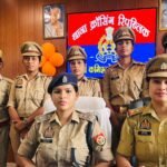 On the seventh day of Navratri, female police officers of Crossing Republic Police Station showcased their strength by arresting two criminals in an encounter IMAGE CREDIT TO POLICE