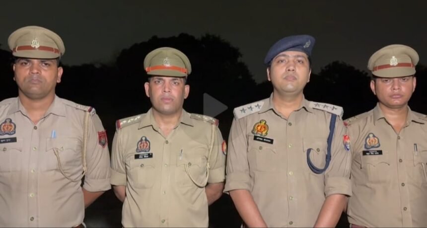 Operation Langda: In an encounter, Indirapuram police arrested a robber who was shot in the leg IMAGE CREDIT TO POLICE