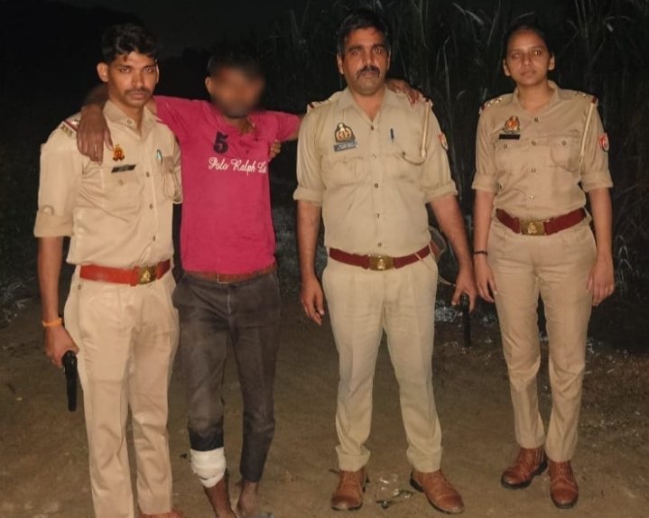 सिंभावली पुलिस मुठभेड़ : गौकश घायल गिरफ्तार, अवैध हथियार और बाइक बरामद 2 WhatsApp Image 2025 10 01 at 8.39.03 PM