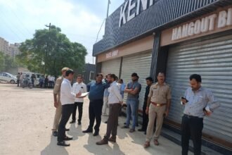 GDA takes major action against encroachment in Rajnagar Extension, seals two illegal liquor shops IMAGE CREDIT TO AUTHORITY