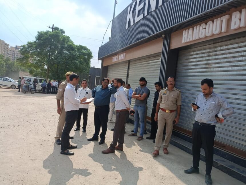 GDA takes major action against encroachment in Rajnagar Extension, seals two illegal liquor shops IMAGE CREDIT TO AUTHORITY