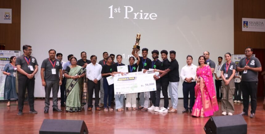 Sustain-a-thon 2025: The 24-hour national hackathon was successfully concluded at Sharda University IMAGE CREDIT TO SHARDA UNIVERSITY