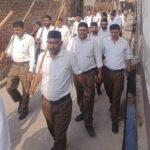 A grand procession was held in the city as part of the centenary celebrations of the Rashtriya Swayamsevak Sangh (RSS) IMAGE CREDIT TO REPORTER