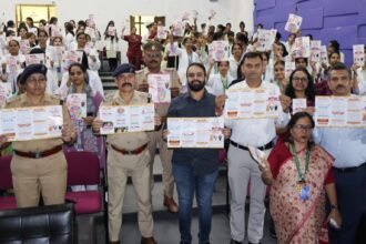 Under Mission Shakti Phase 5, an event was organized to spread awareness among female students and women, empowering them with knowledge and resources IMAGE CREDIT TO POLICE