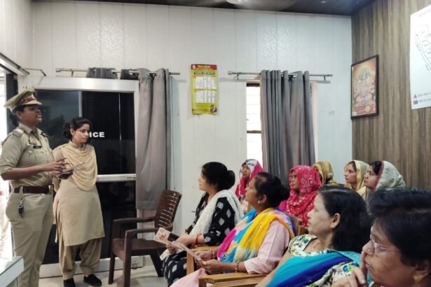 Muradnagar police station organized an awareness program focused on the safety of women and girls, aiming to educate and empower them about their rights and safety measures IMAGE CREDIT TO POLICE