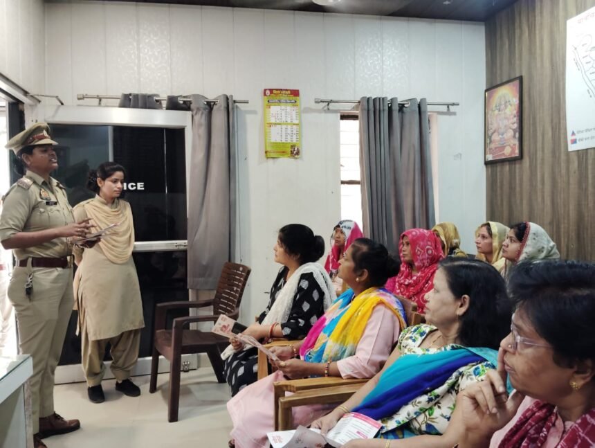 Muradnagar police station organized an awareness program focused on the safety of women and girls, aiming to educate and empower them about their rights and safety measures IMAGE CREDIT TO POLICE