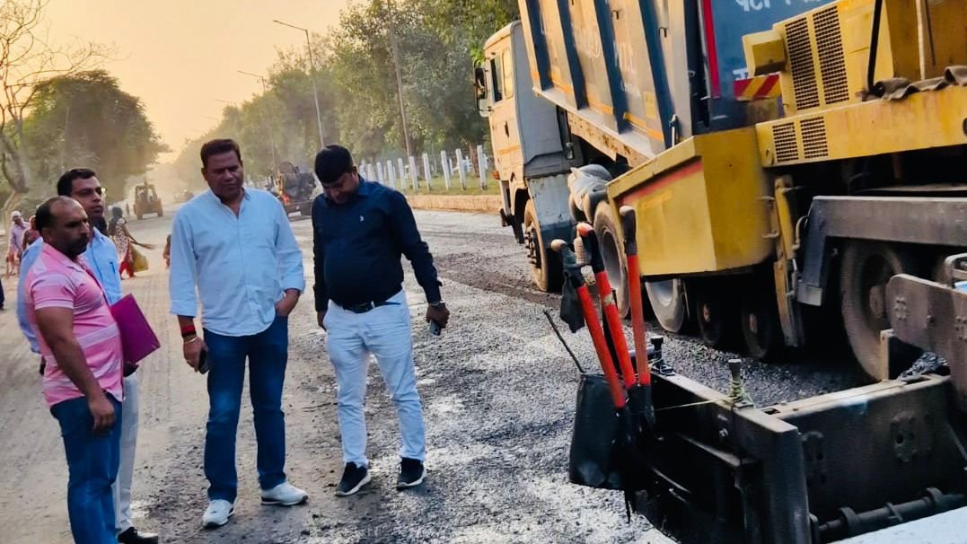 Greater Noida Authority to improve the quality of Kasna to Ecotech Link Road, work to be done using milling technology IMAGE CREDIT TO AUTHORITY