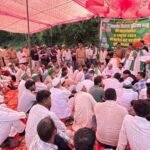 Indian Farmers Union (Bhanu) Panchayat at Phleda Khat, intense discussion on farmers' issues IMAGE CREDIT TO KISHAN UNION