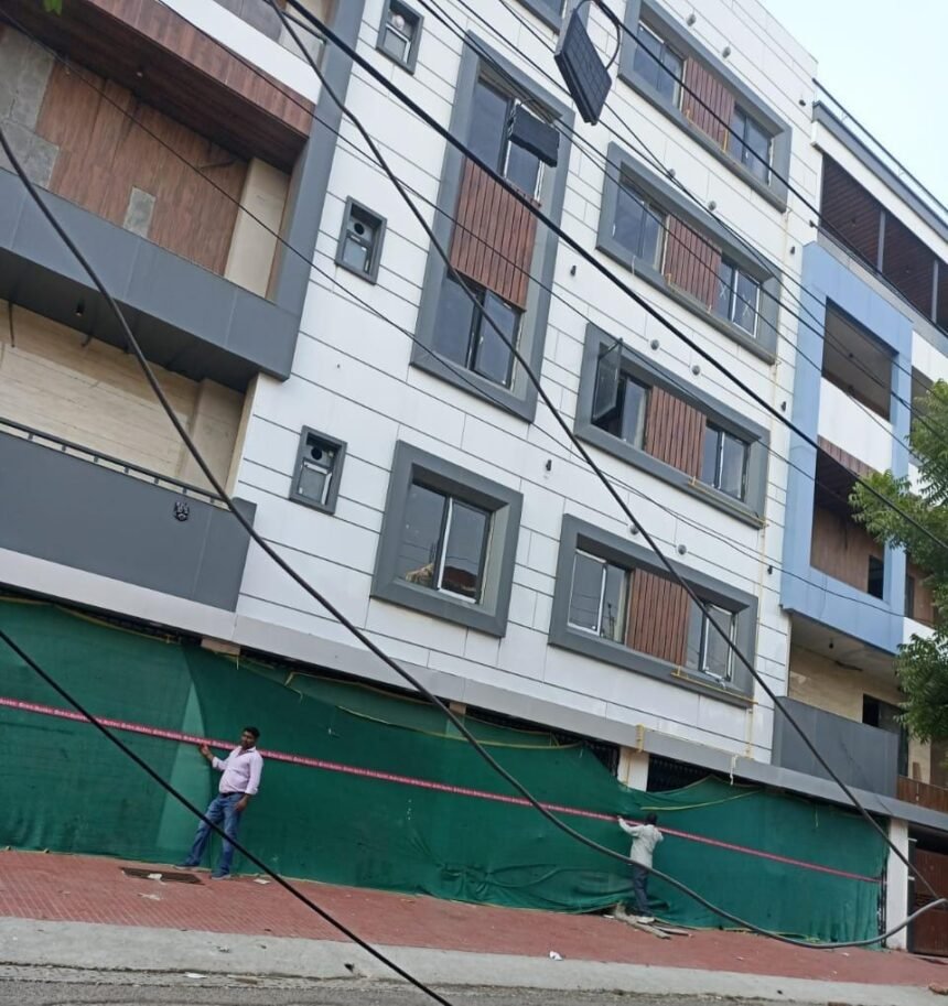 In a major action in Indirapuram, the GDA bulldozed illegal constructions, sealing and demolishing several buildings IMAGE CREDIT TO AUTHORITY