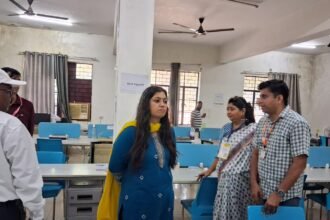 District Magistrate Medha Roopam conducted a ground inspection of the preparations for the UPPSC Preliminary Exam 2025 and emphasized that cleanliness and transparency are the top priorities IMAGE CREDIT TO INFORMATION DEPARTMENT