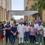The IROZ Sampranam Society in Grno West echoed with the Health Check-up Camp on Sunday, where Wellness Pharmacy boosted the morale of the residents IMAGE CREDIT TO Committee