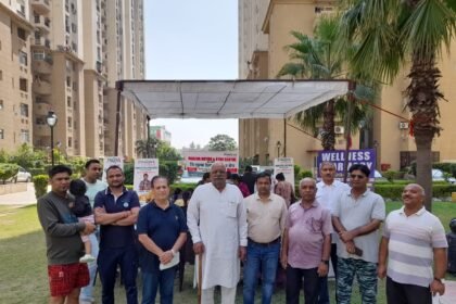 The IROZ Sampranam Society in Grno West echoed with the Health Check-up Camp on Sunday, where Wellness Pharmacy boosted the morale of the residents IMAGE CREDIT TO Committee