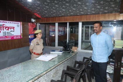 Mission Shakti Campaign-5: Police Commissioner Inspects Bhojpur Police Station IMAGE CREDIT TO POLICE