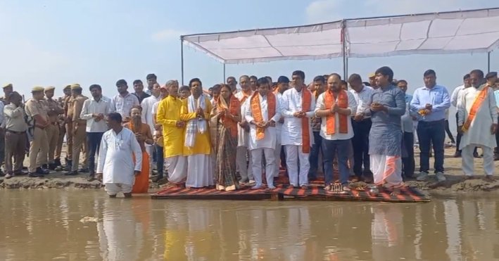 Kartik Purnima Gadh Ganga Mela Successfully Concluded: Review Meeting Held with Land and Ganga Puja IMAGE CREDIT TO INFORMATION DEPARTMENT