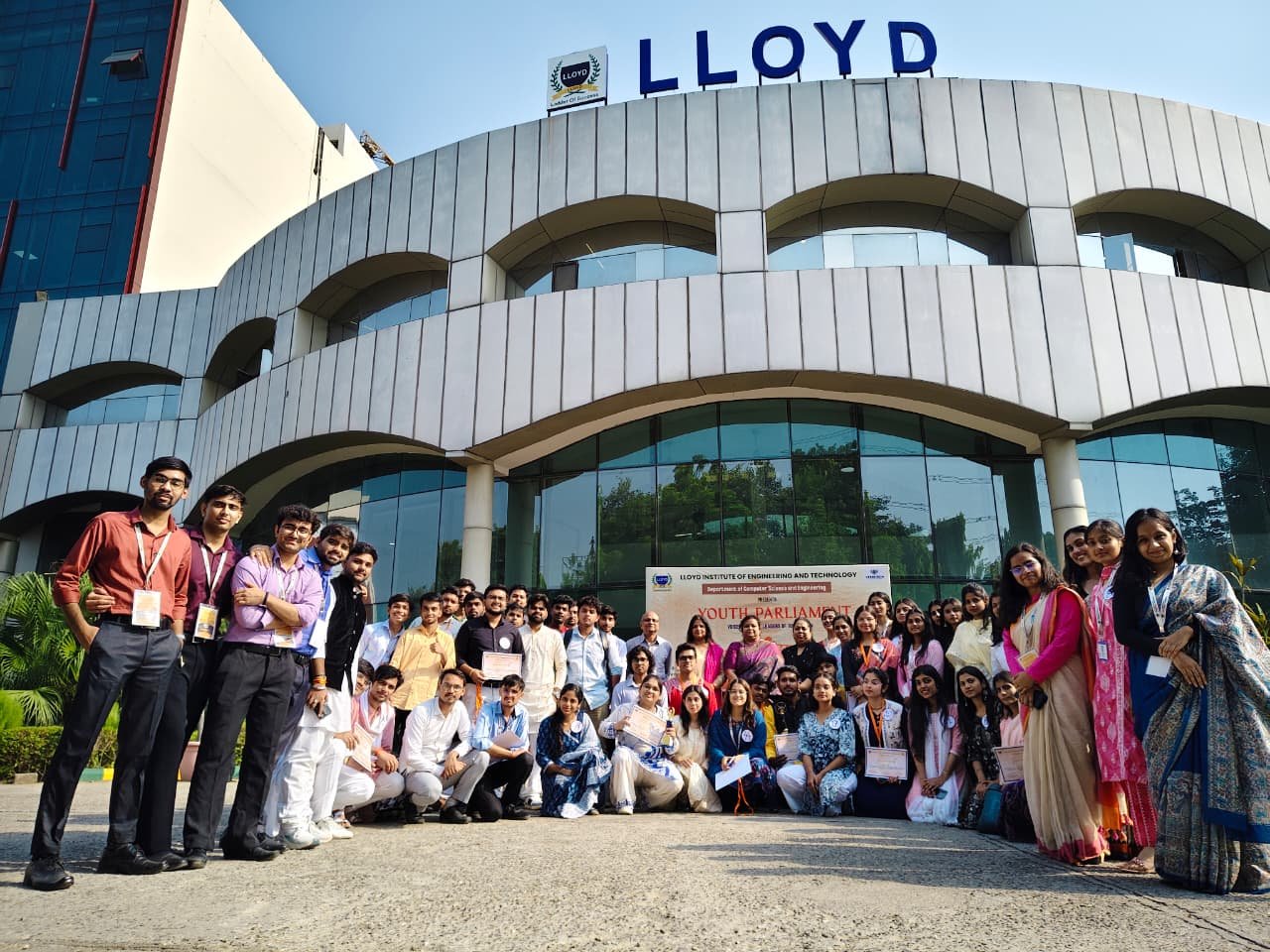 The voice of democracy echoed at Lloyd Institute; students presented sharp and meaningful views in the Youth Parliament IMAGE CREDIT TO INSTITUTE