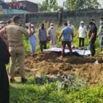 After 42 days, on the DM's orders, the body of the married woman was exhumed from the grave; police took action based on the sister's complaint IMAGE CREDIT TO POLICE