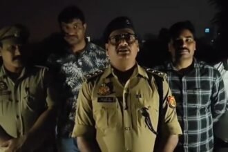 Kailash, who was extorting money from the mining contractor in the name of Deepak imprisoned in Mandola jail, was arrested in an encounter and sustained a bullet injury in his leg IMAGE CREDIT TO POLICE