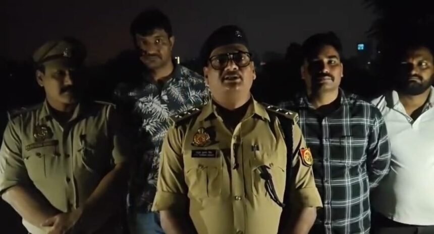 Kailash, who was extorting money from the mining contractor in the name of Deepak imprisoned in Mandola jail, was arrested in an encounter and sustained a bullet injury in his leg IMAGE CREDIT TO POLICE