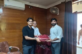 Deepotsav celebrations at Hapur-Pilkhua Development Authority: Vice President Nitin Goud extended his best wishes for the festival of lights IMAGE CREDIT TO AUTHORITY